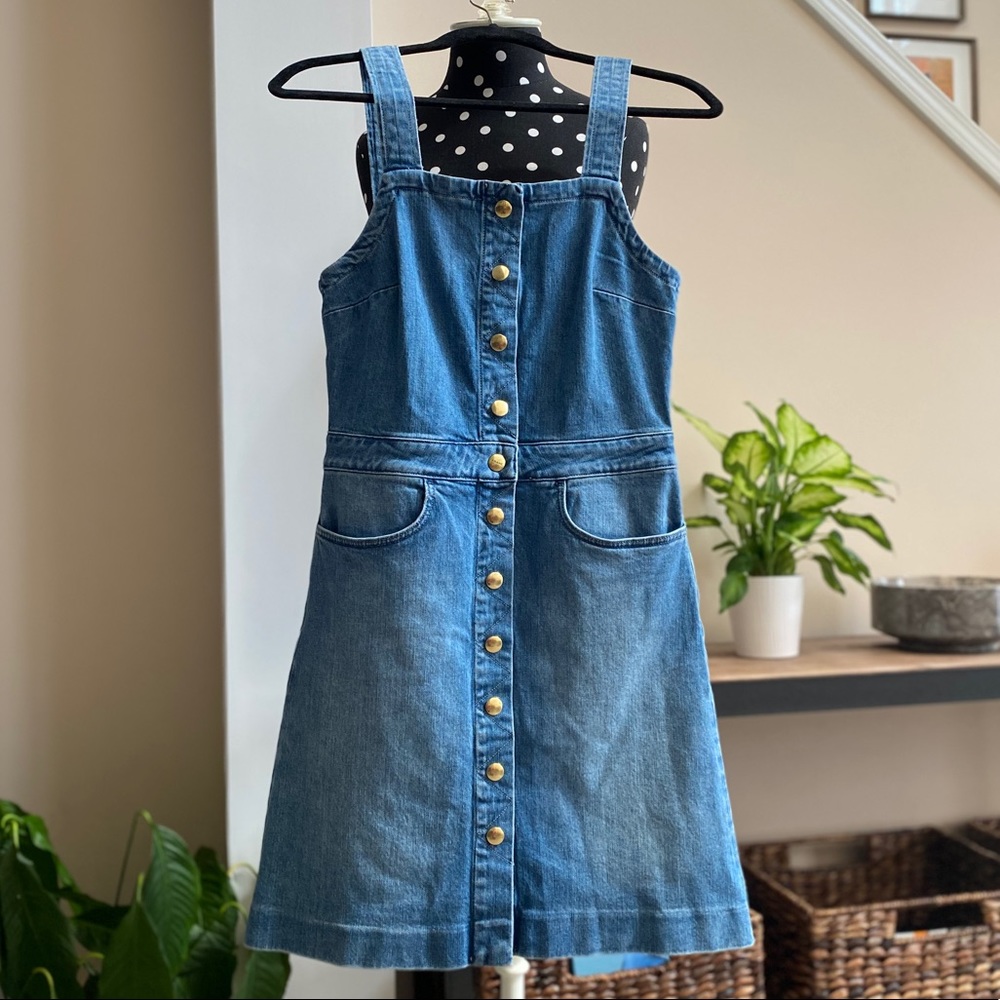 NWOT • Frame Claire Denim Mini Dress - Picture 2 of 8